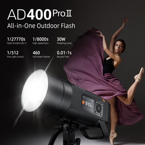 Godox ad400proii flash strobo - godox,
